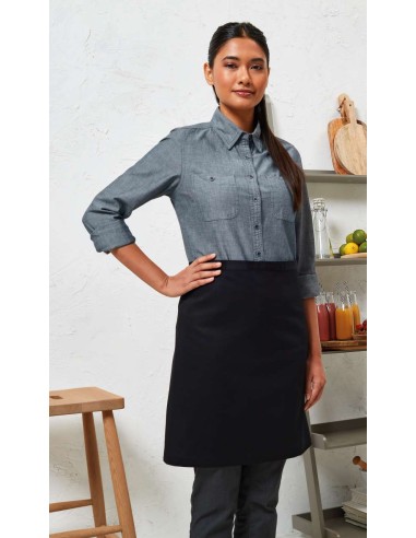 P-PR114-Mid-Length Apron (Fairtrade Cotton)